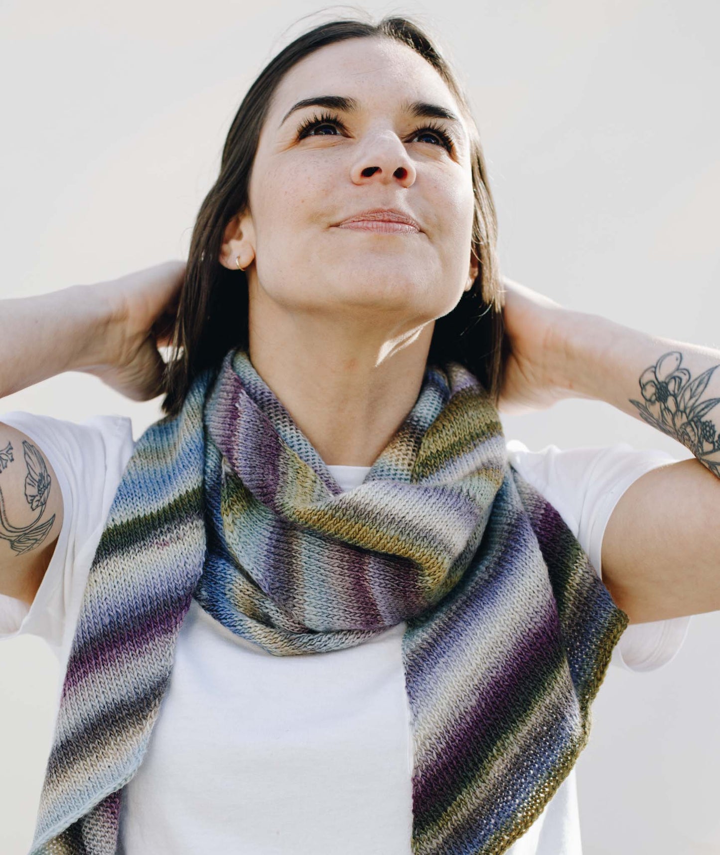 Bias 'Before & After' Scarf Using Lang Mille Colori Baby Superwash