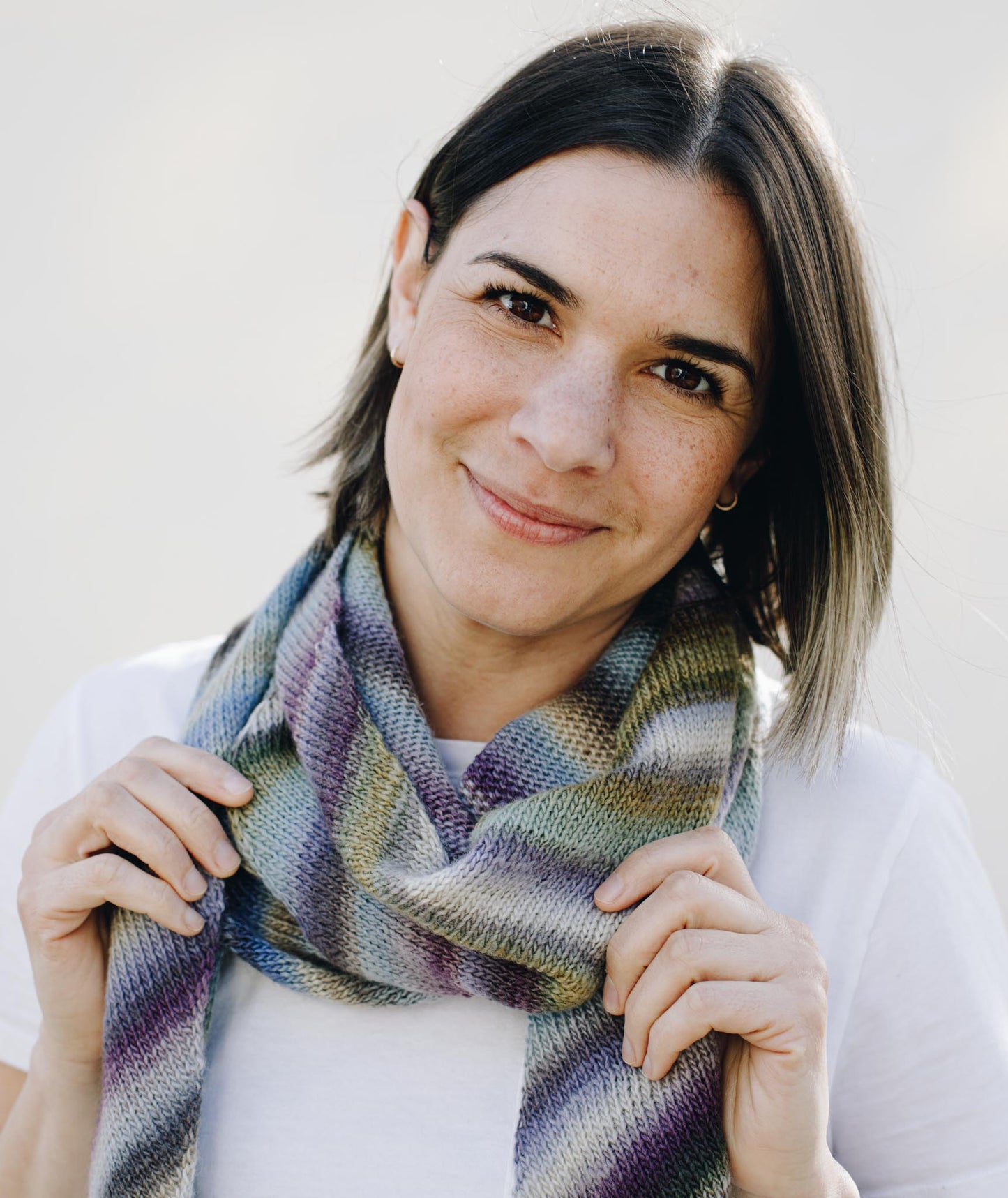 Bias 'Before & After' Scarf Using Lang Mille Colori Baby Superwash