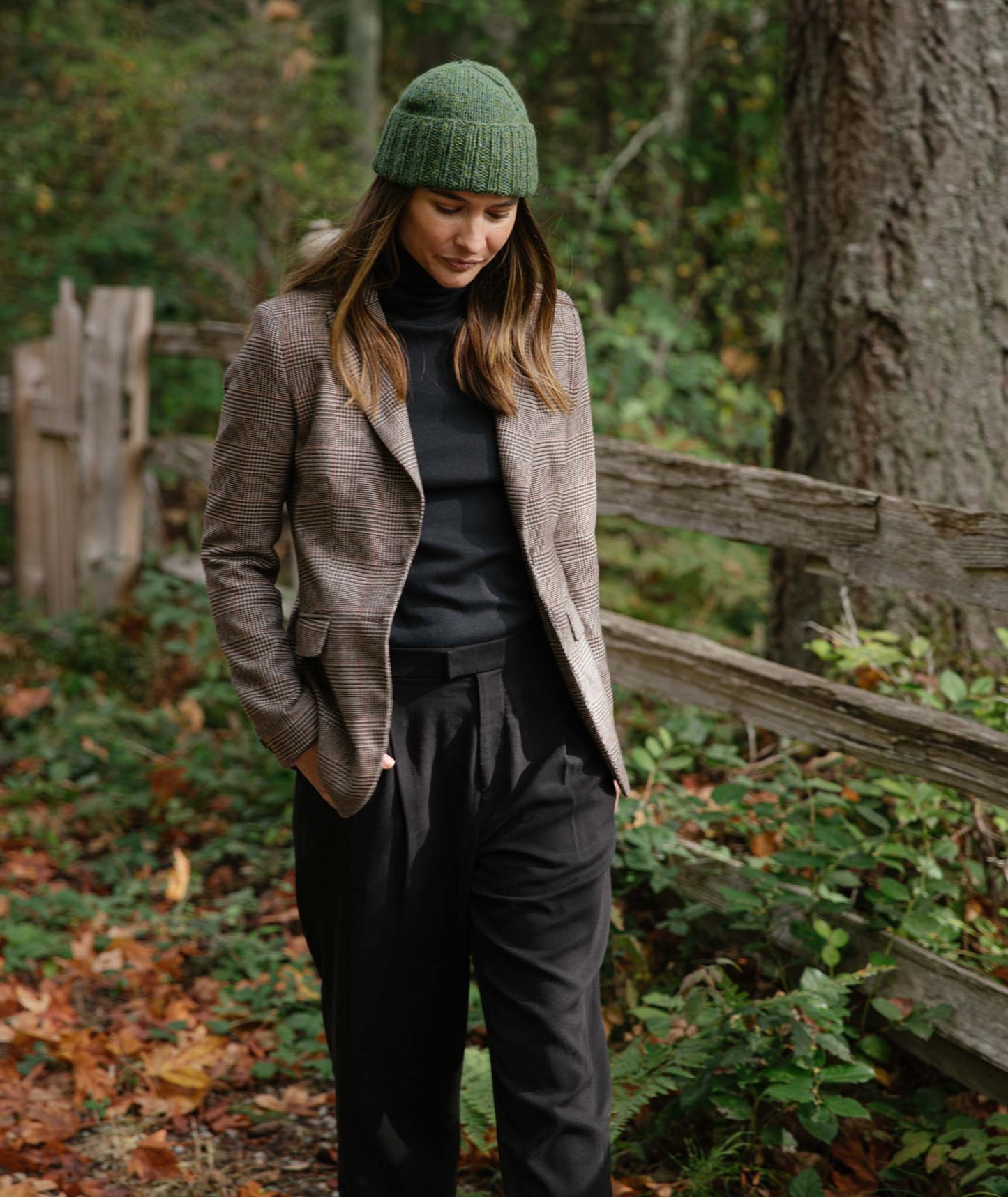 Boyfriend Watch Cap: Two-Color Marled Version Using Rowan Felted Tweed