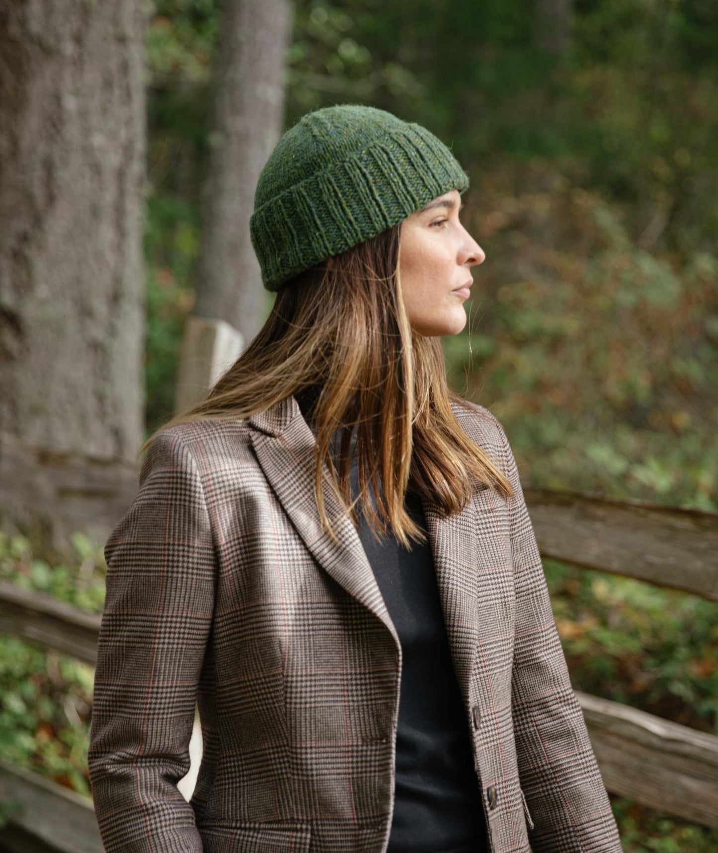 Boyfriend Watch Cap: Two-Color Marled Version Using Rowan Felted Tweed