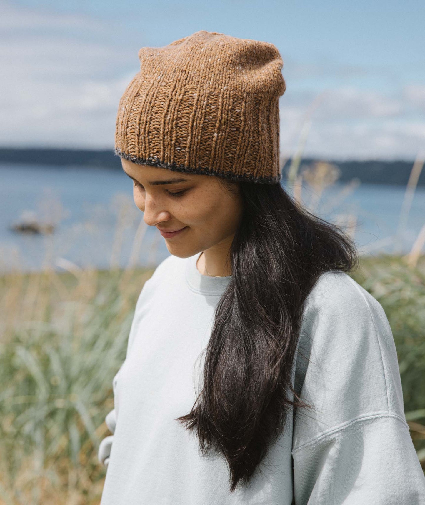 Boyfriend Watch Cap: Color-Tipped Version Using String Turin