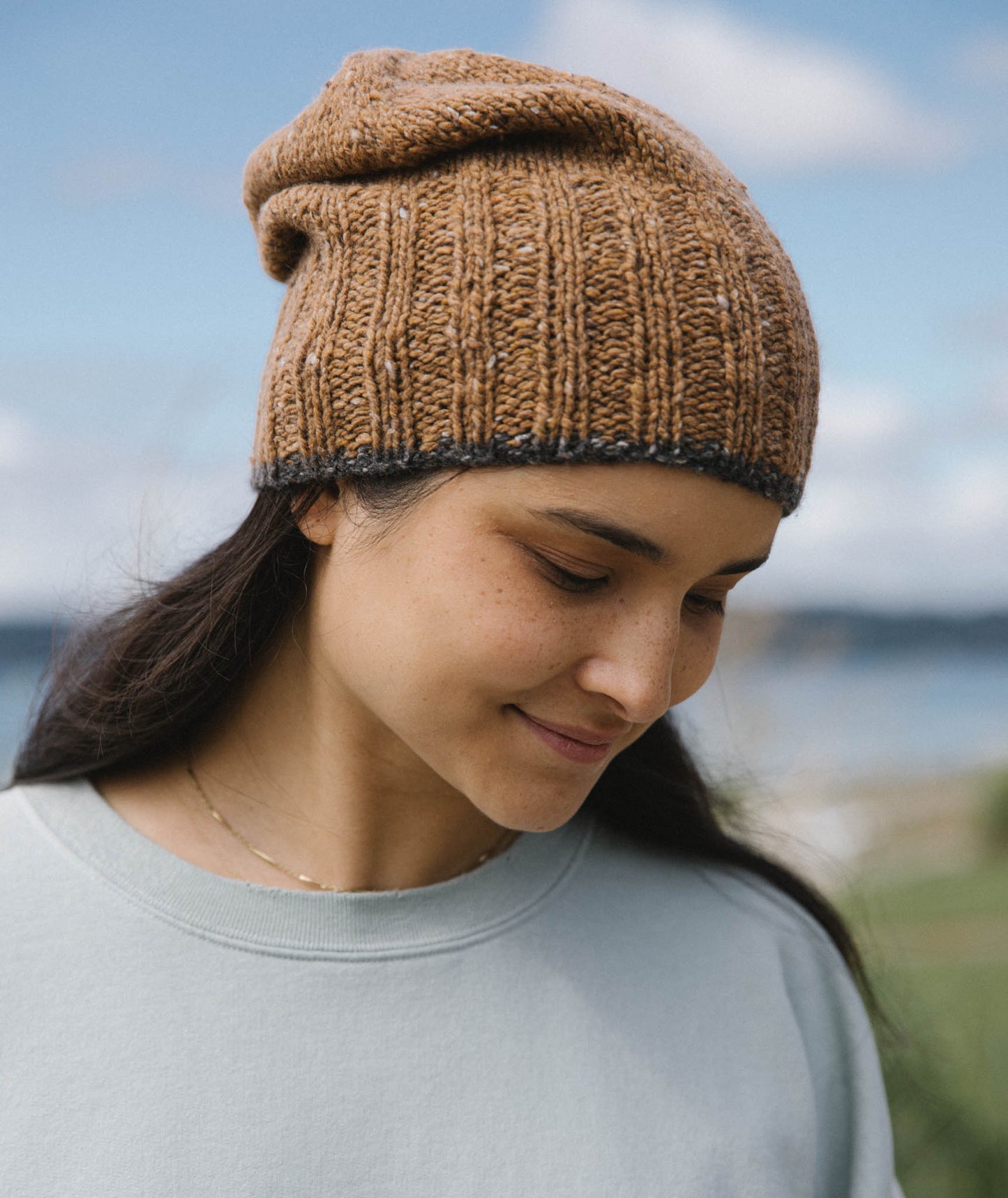 Boyfriend Watch Cap: Color-Tipped Version Using String Turin