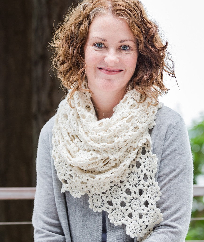 Crocheted Flowers Scarf Pattern – Churchmouse Yarns & Teas