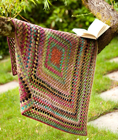 One Big Granny Square Throw & Afghan (plus a Pillow Top) Pattern