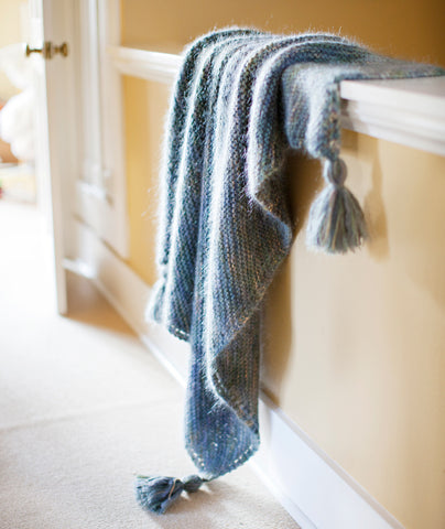Picot-Edge Mohair Throw (in 2 gauges) Pattern