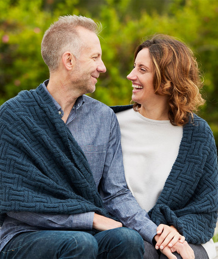 Bigger Basketweave Wrap Using Blue Sky Fibers Extra