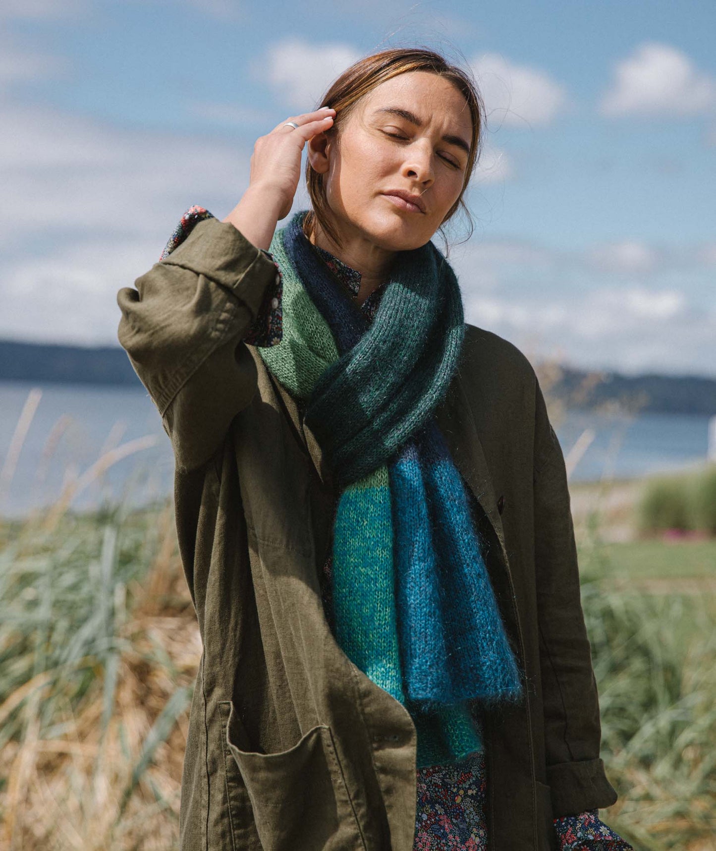 Color Play Mohair Wrap: 8 Color Version Using Rowan Kidsilk Haze