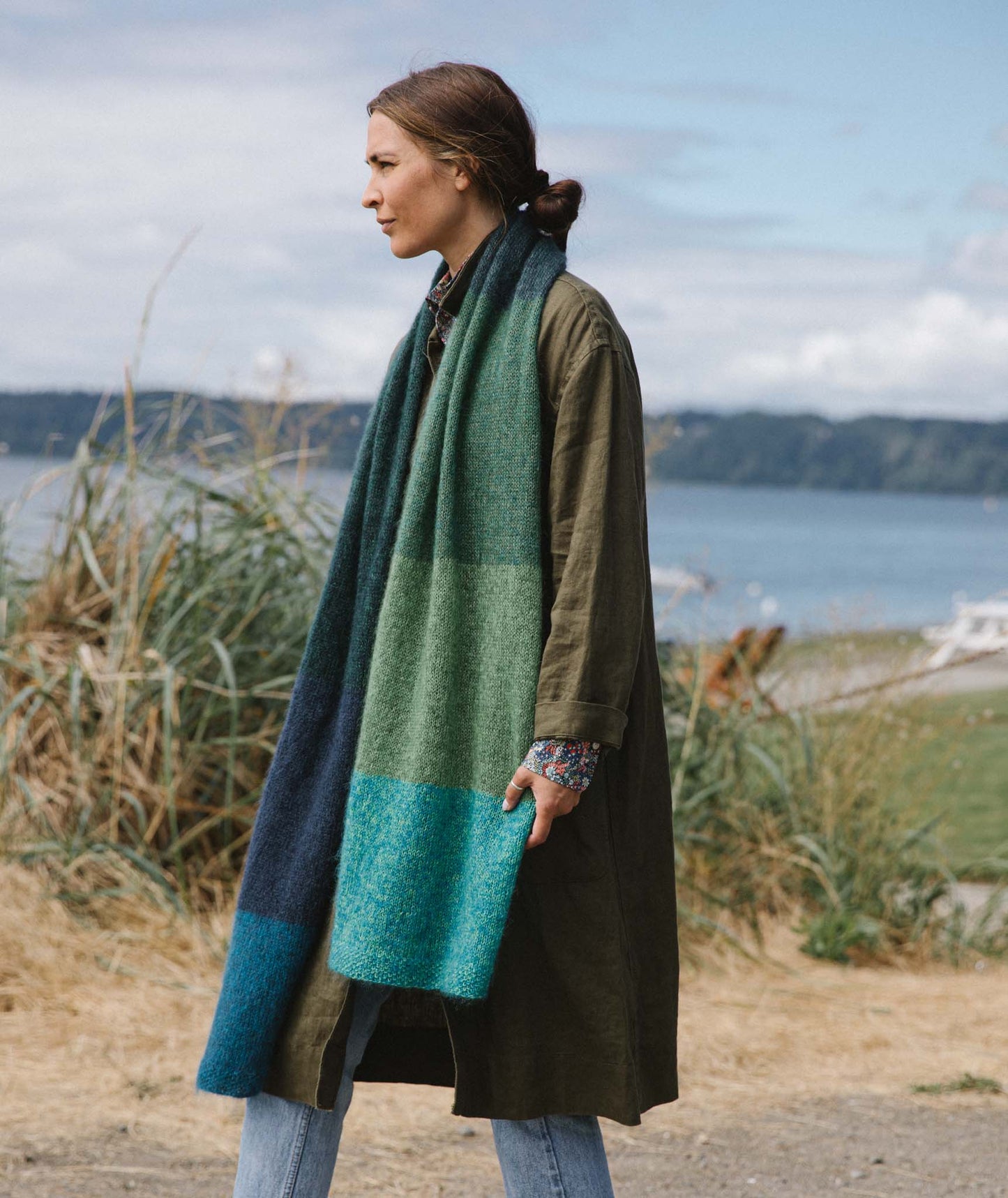 Color Play Mohair Wrap: 8 Color Version Using Rowan Kidsilk Haze