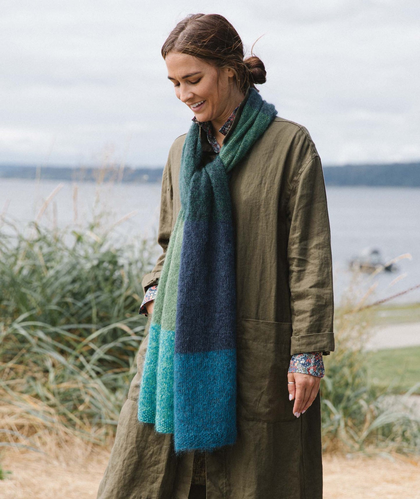 Color Play Mohair Wrap: 8 Color Version Using Rowan Kidsilk Haze