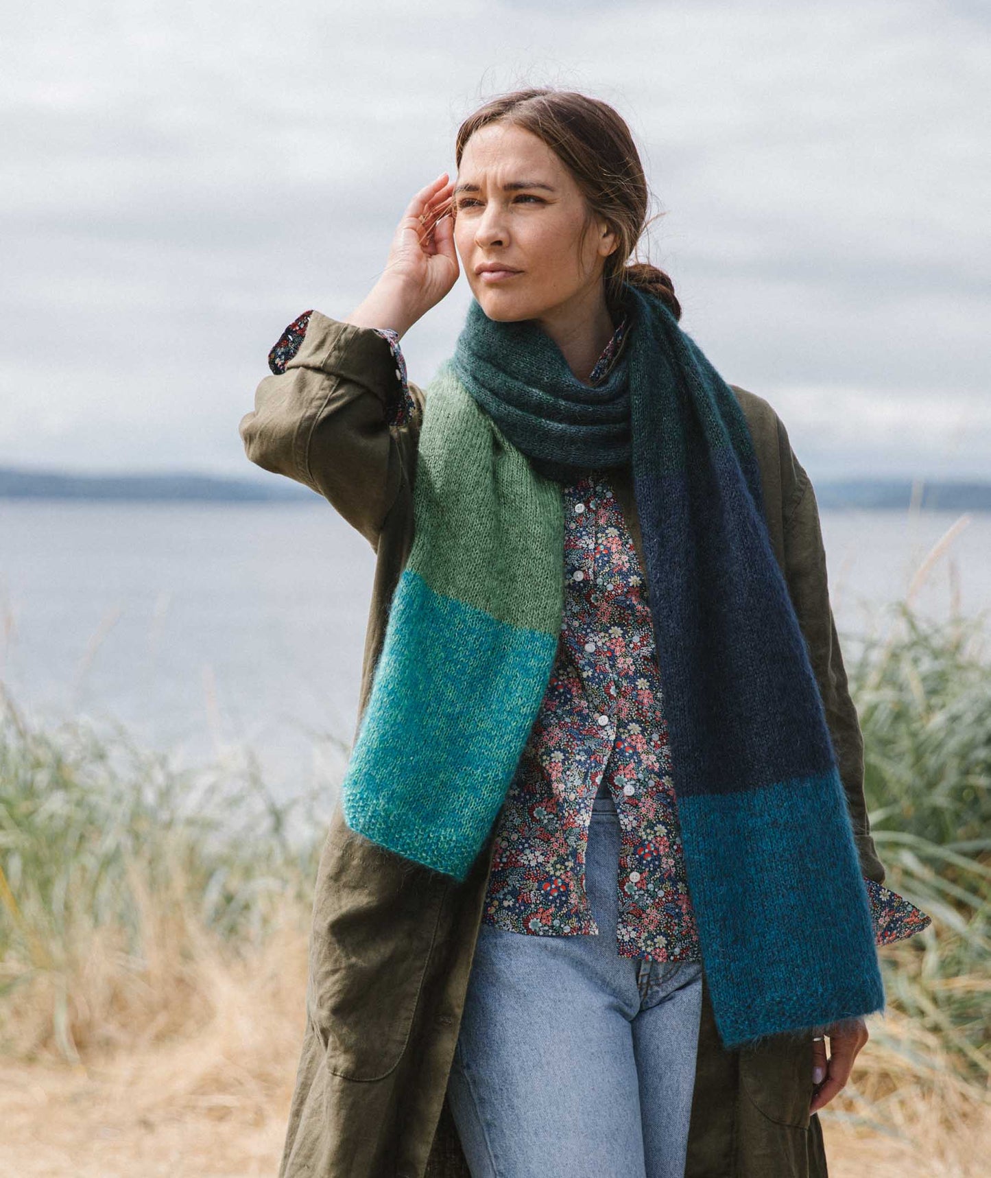 Color Play Mohair Wrap: 8 Color Version Using Rowan Kidsilk Haze