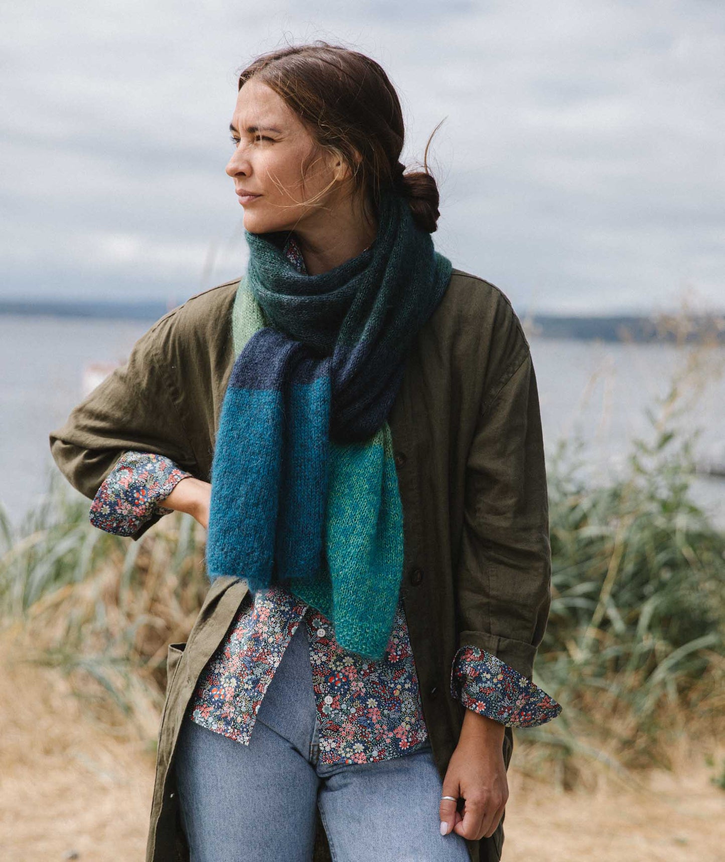 Color Play Mohair Wrap: 8 Color Version Using Rowan Kidsilk Haze