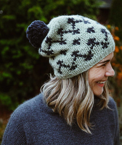 Simple Colorwork Slouch Hats Using Wool and the Gang Alpachino Merino