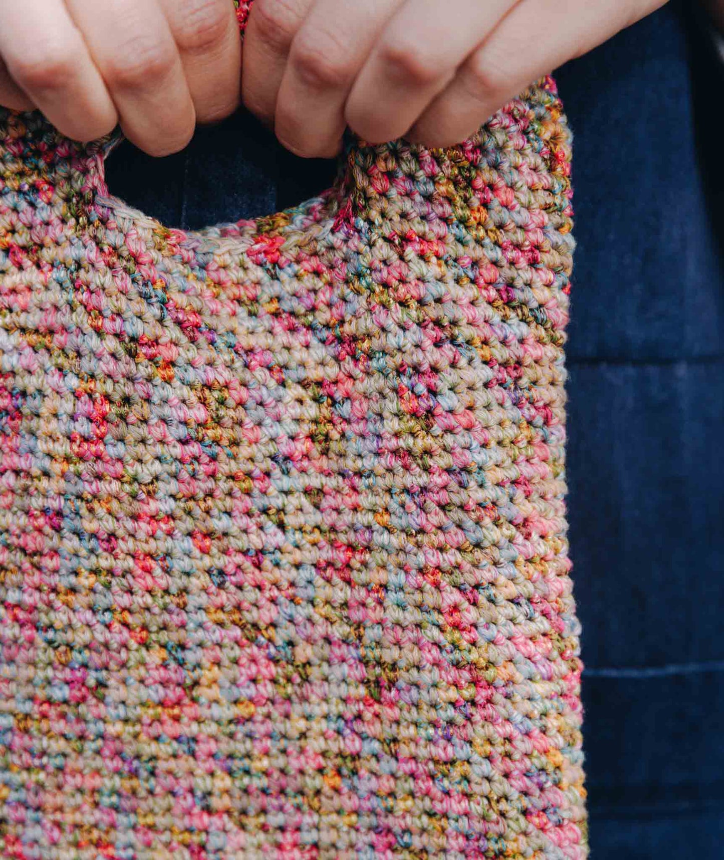 Crocheted Crossbody Clutch Using Tahki Tandem