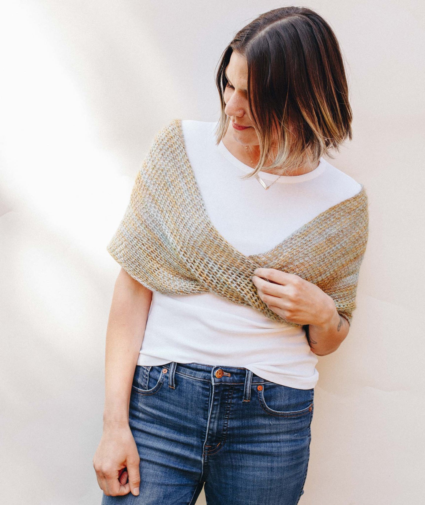 Crocheted Moebius Cowl Using [Large] Hand Maiden Maiden Hair