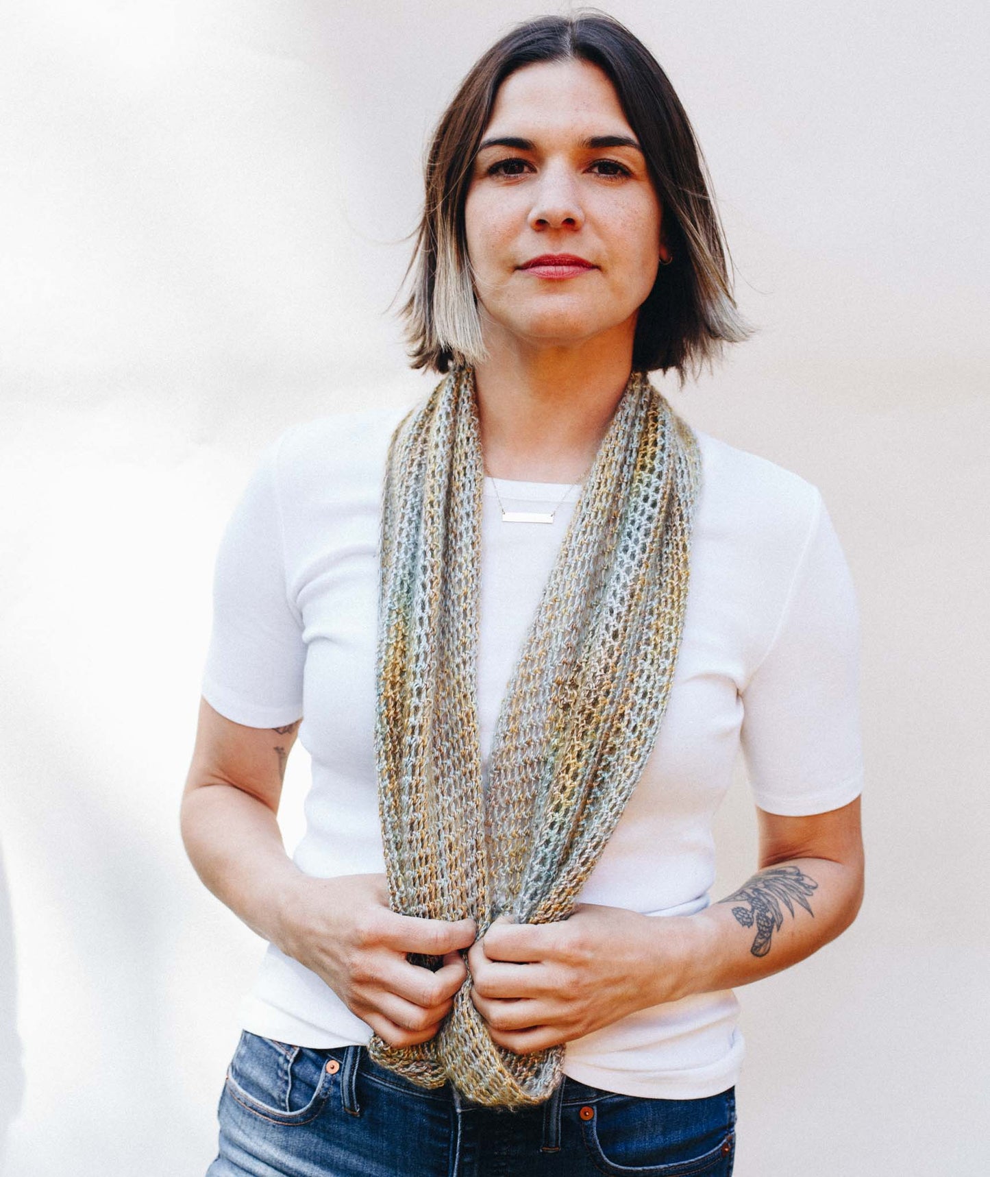 Crocheted Moebius Cowl Using [Large] Hand Maiden Maiden Hair