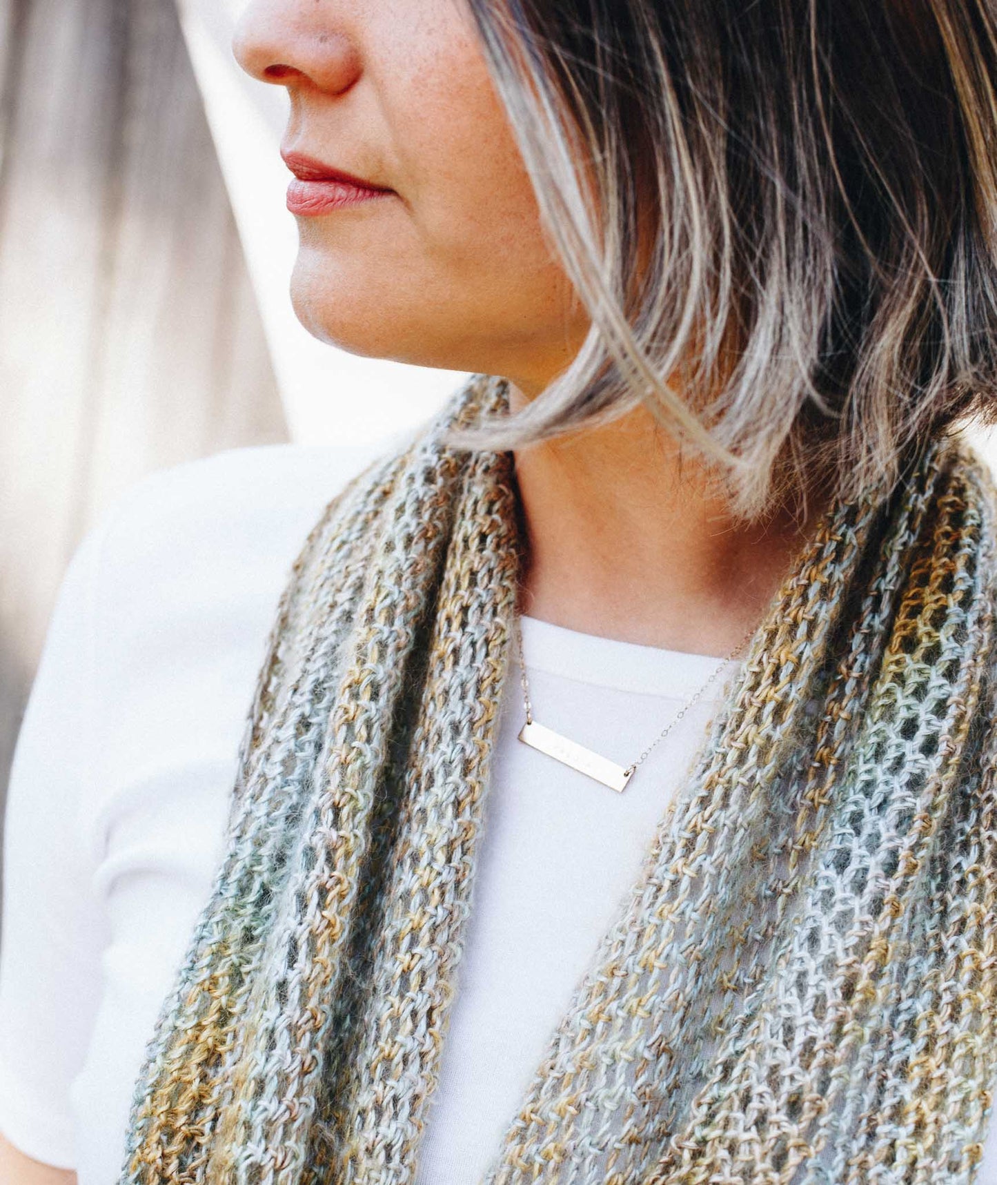 Crocheted Moebius Cowl Using [Large] Hand Maiden Maiden Hair