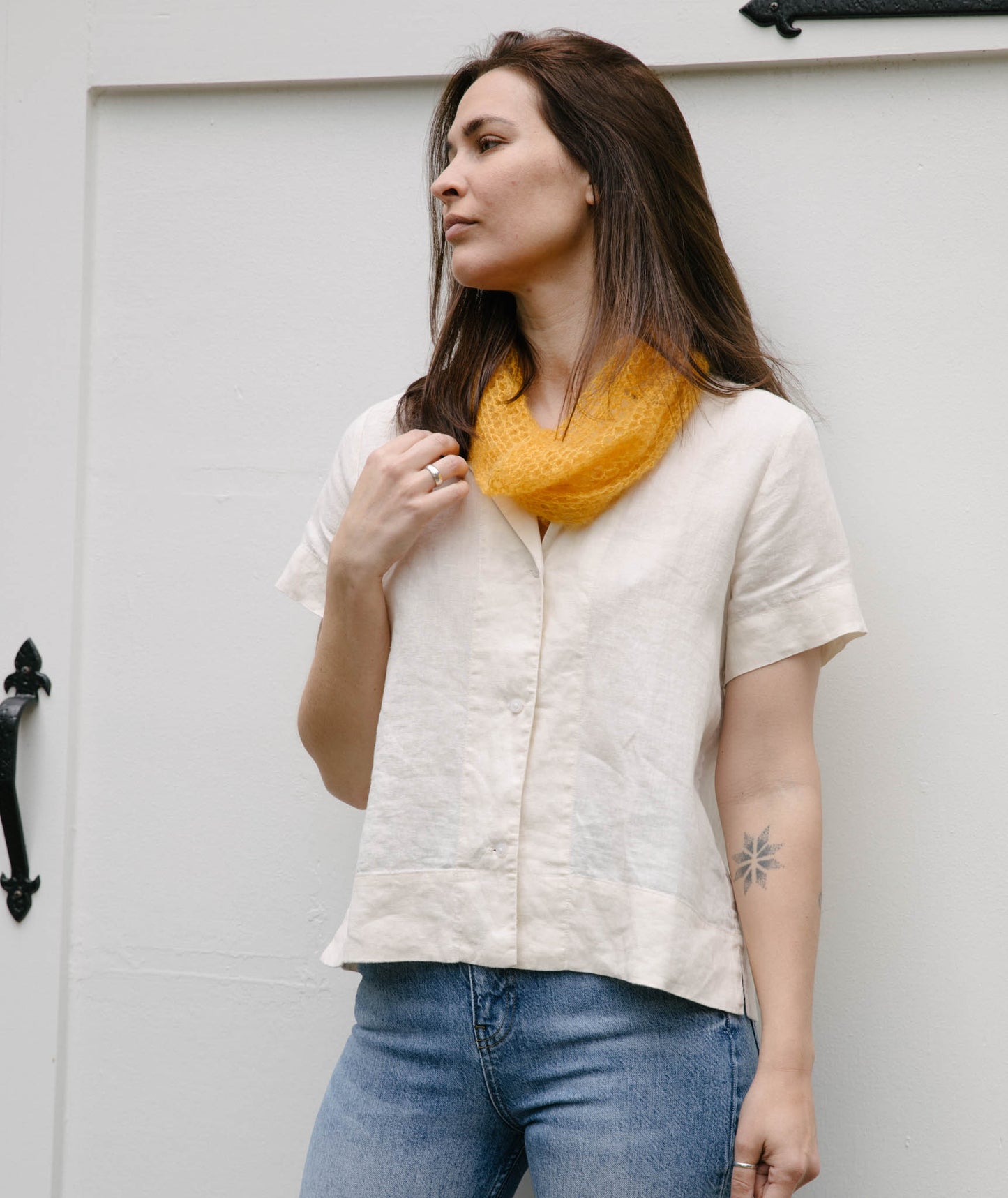 Crocheted Moebius [Small] Cowl Using Rowan Kidsilk Haze