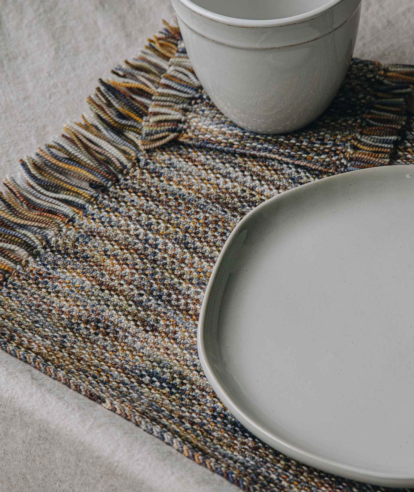 Knitted Coasters & Table Mat Set Using Koigu KPPPM