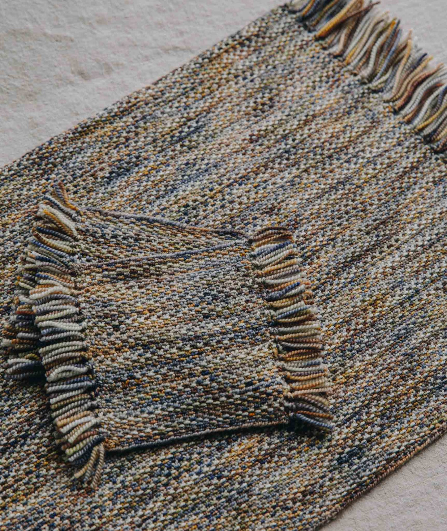 Knitted Coasters & Table Mat Set Using Koigu KPPPM