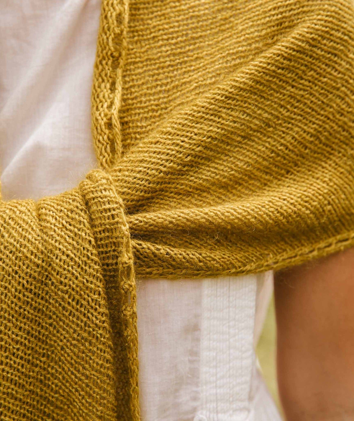 Demi Lune Scarf Using Shibui Silk Cloud & Shibui Reed