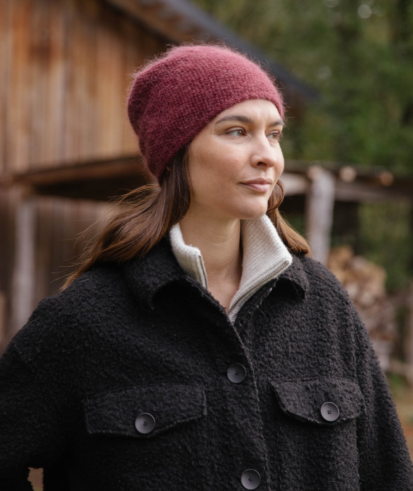 Flora's Cap Using Along Avec Anna Silk Mohair and Merino