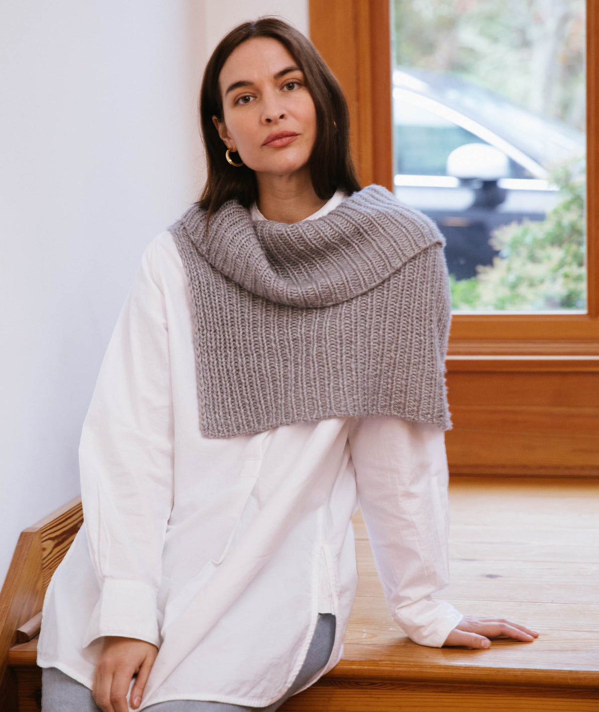 Half & Half Cowl Using Woolfolk Luft