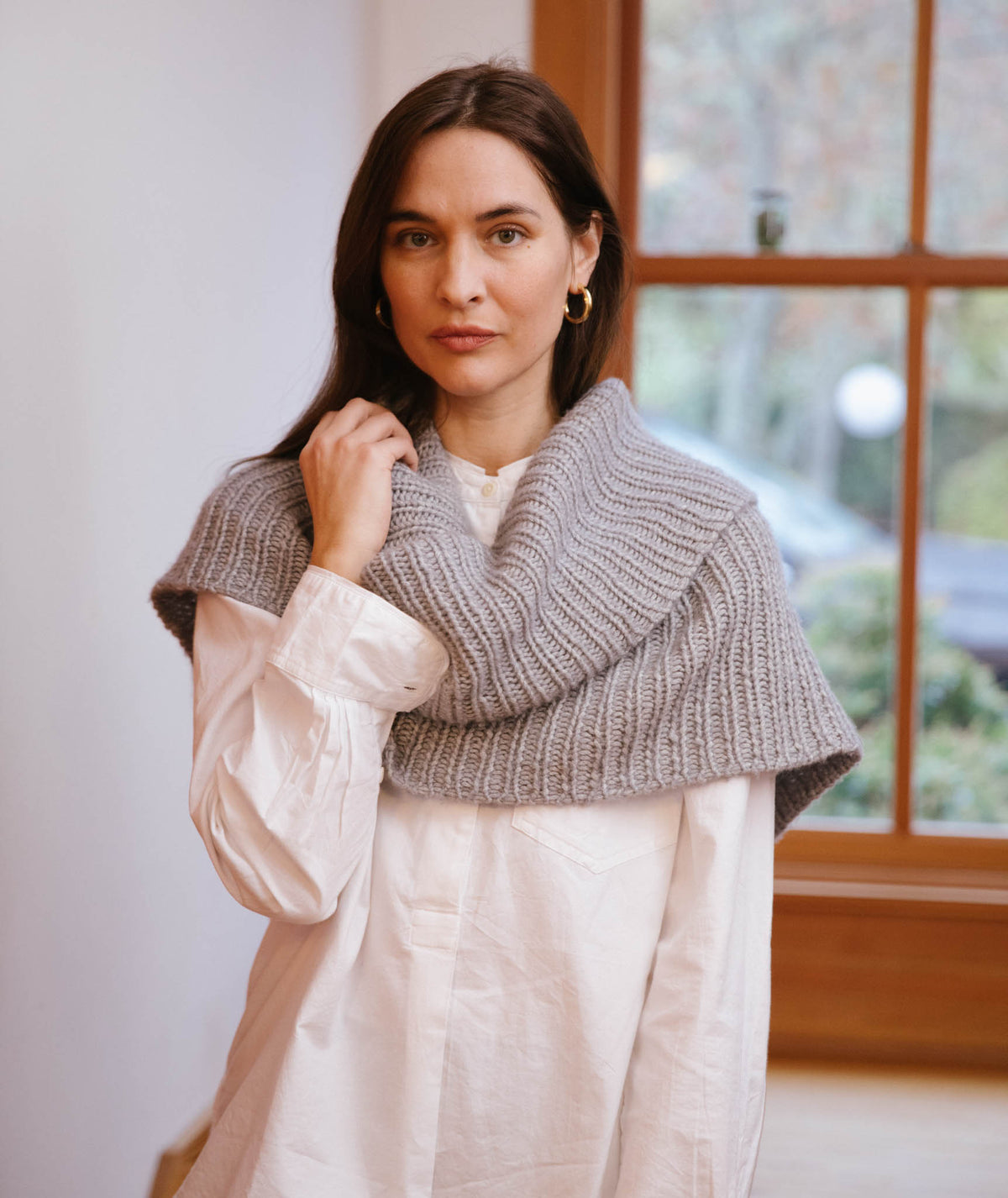 Half & Half Cowl Using Woolfolk Luft