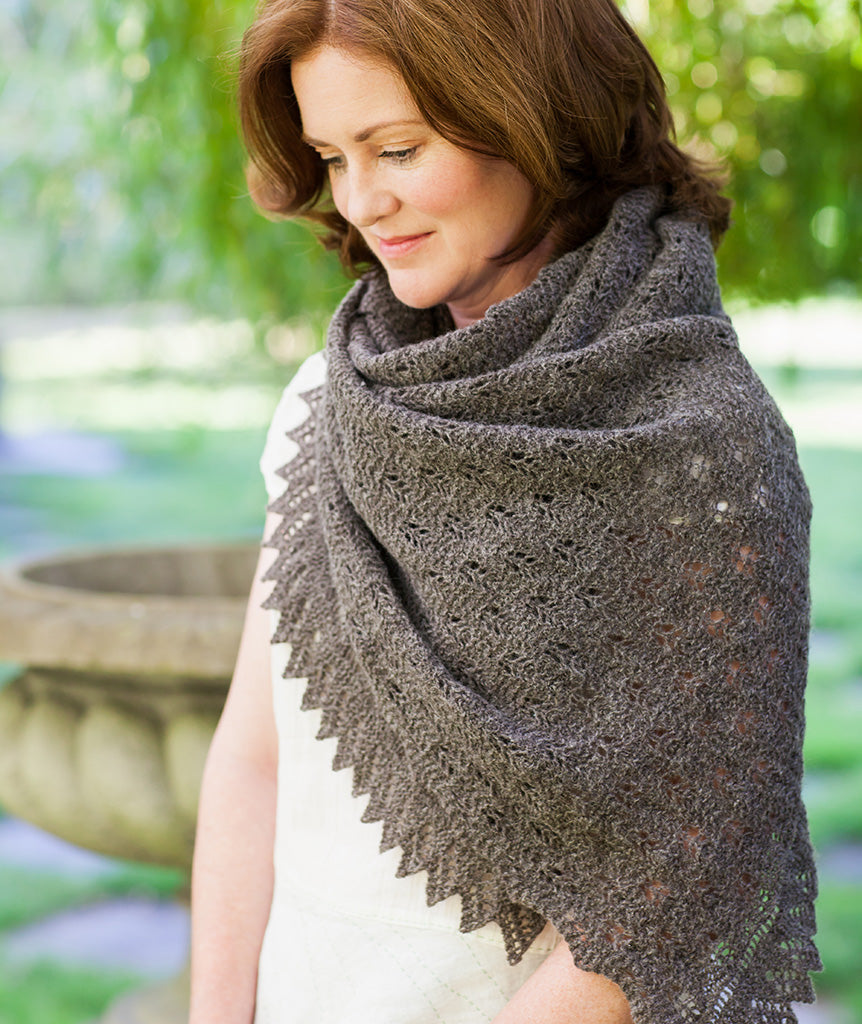 Fir Cone Lace Shawl Using Jamieson's Ultra