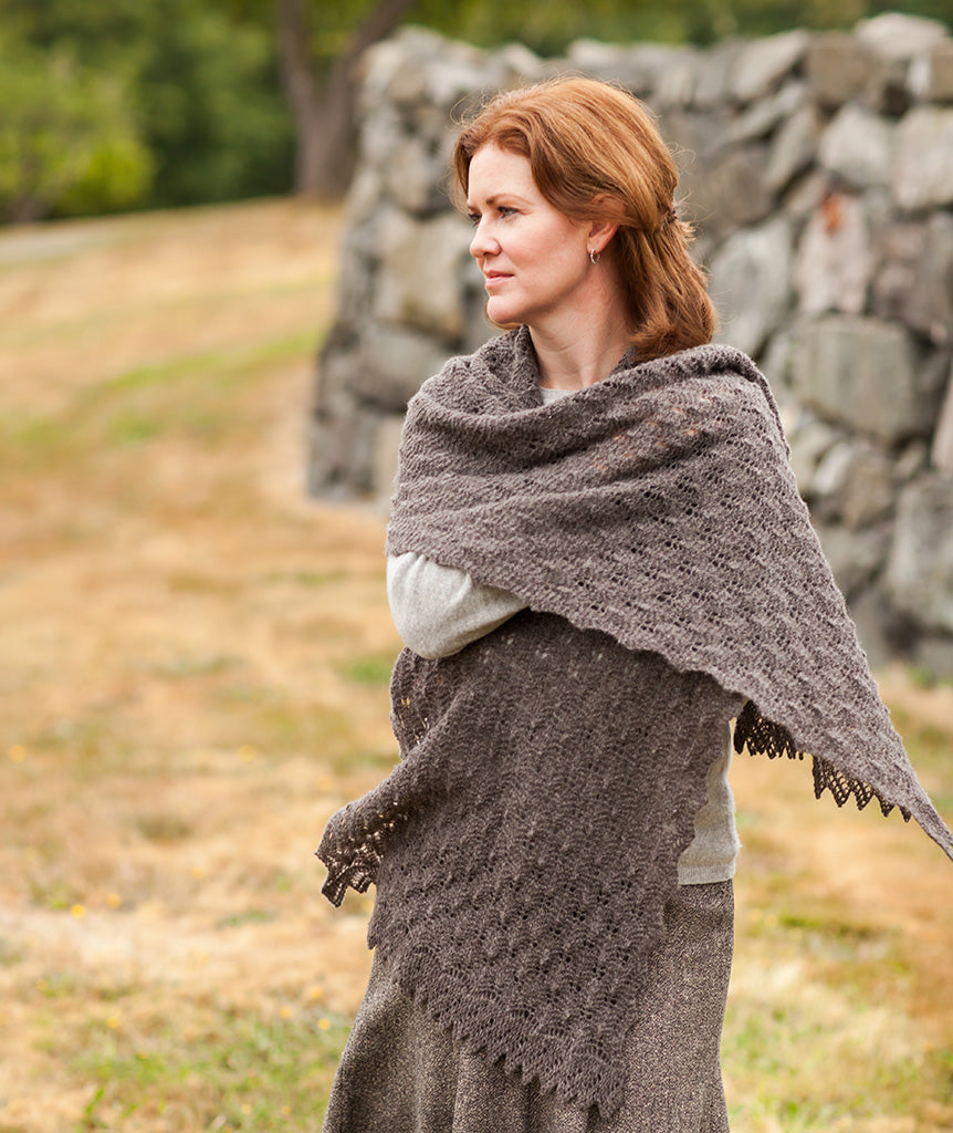 Fir Cone Lace Shawl Using Jamieson's Ultra