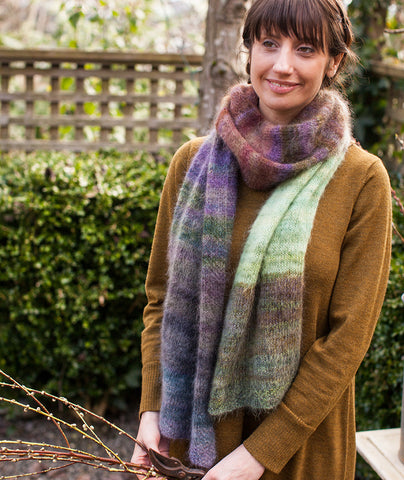 Color Play Mohair Scarf & Wrap Pattern