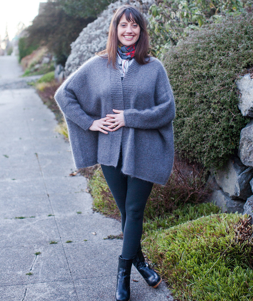 Modern Wrapper Using Brooklyn Tweed Loft and Rowan Kidsilk Haze