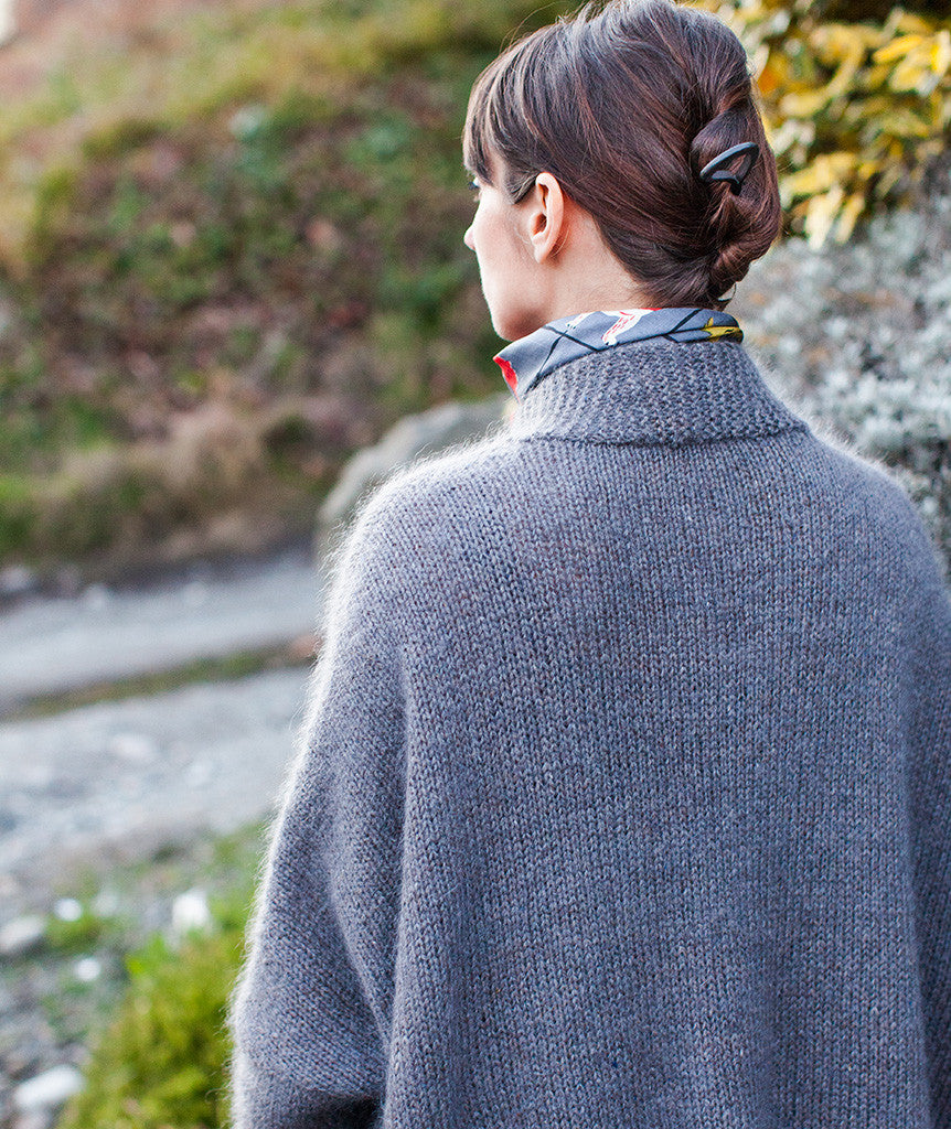 Modern Wrapper Using Brooklyn Tweed Loft and Rowan Kidsilk Haze