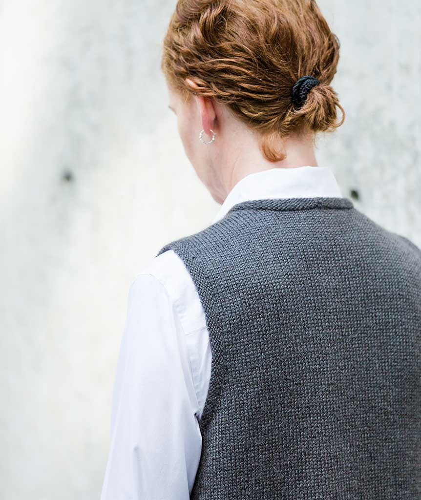 Library Vest: Long Version Using Dovestone DK