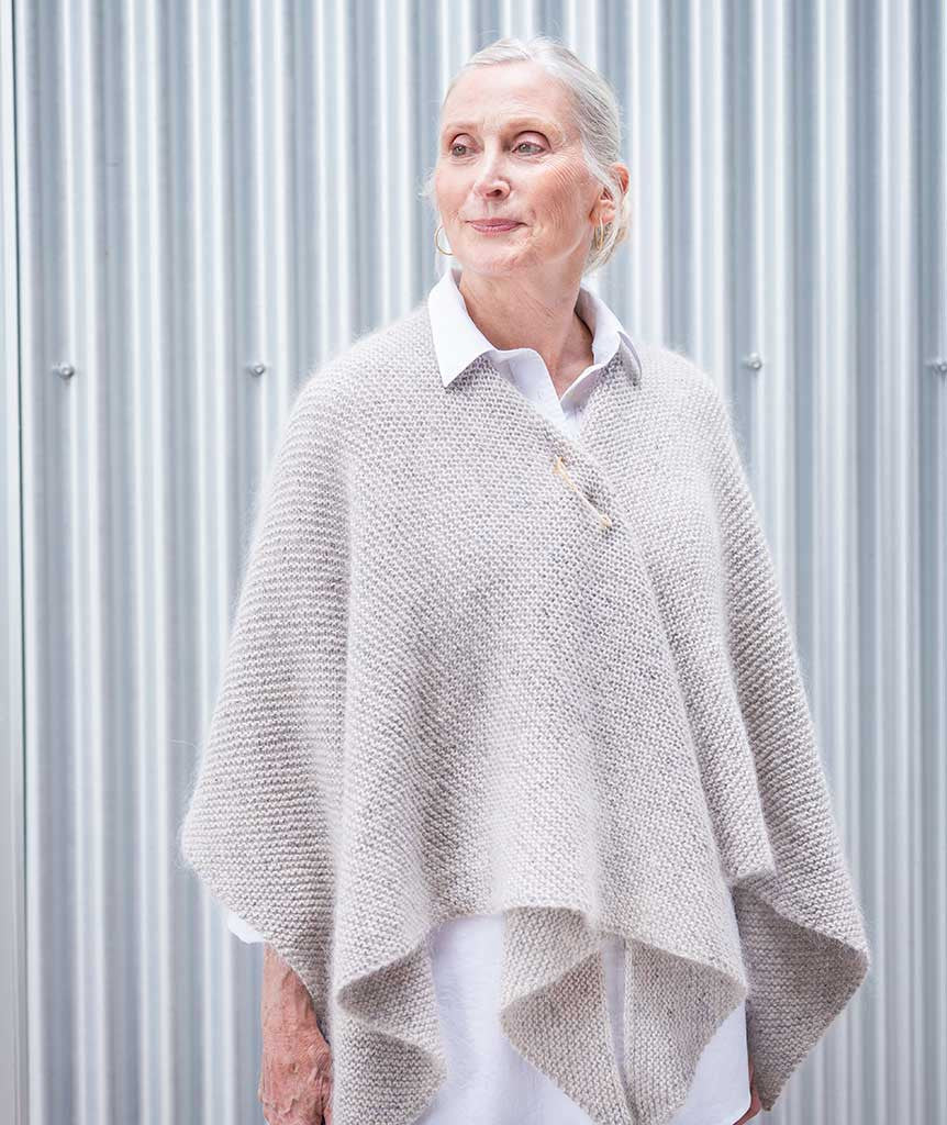 Quadrangle Wrap Using Rowan Felted Tweed and Kidsilk Haze