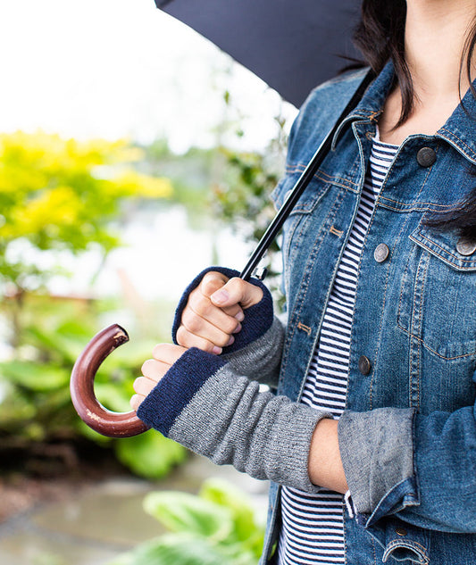 Reversible Arm Warmers Using Madelinetosh Pebble