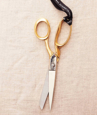 Gold Plated Vintage Dressmaker Scissors
