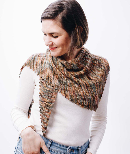 Pinking Shears Scarf [Large] Using Manos Marina