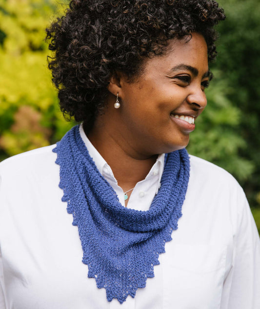 Pinking Shears Scarf [Small] Using Shibui Reed