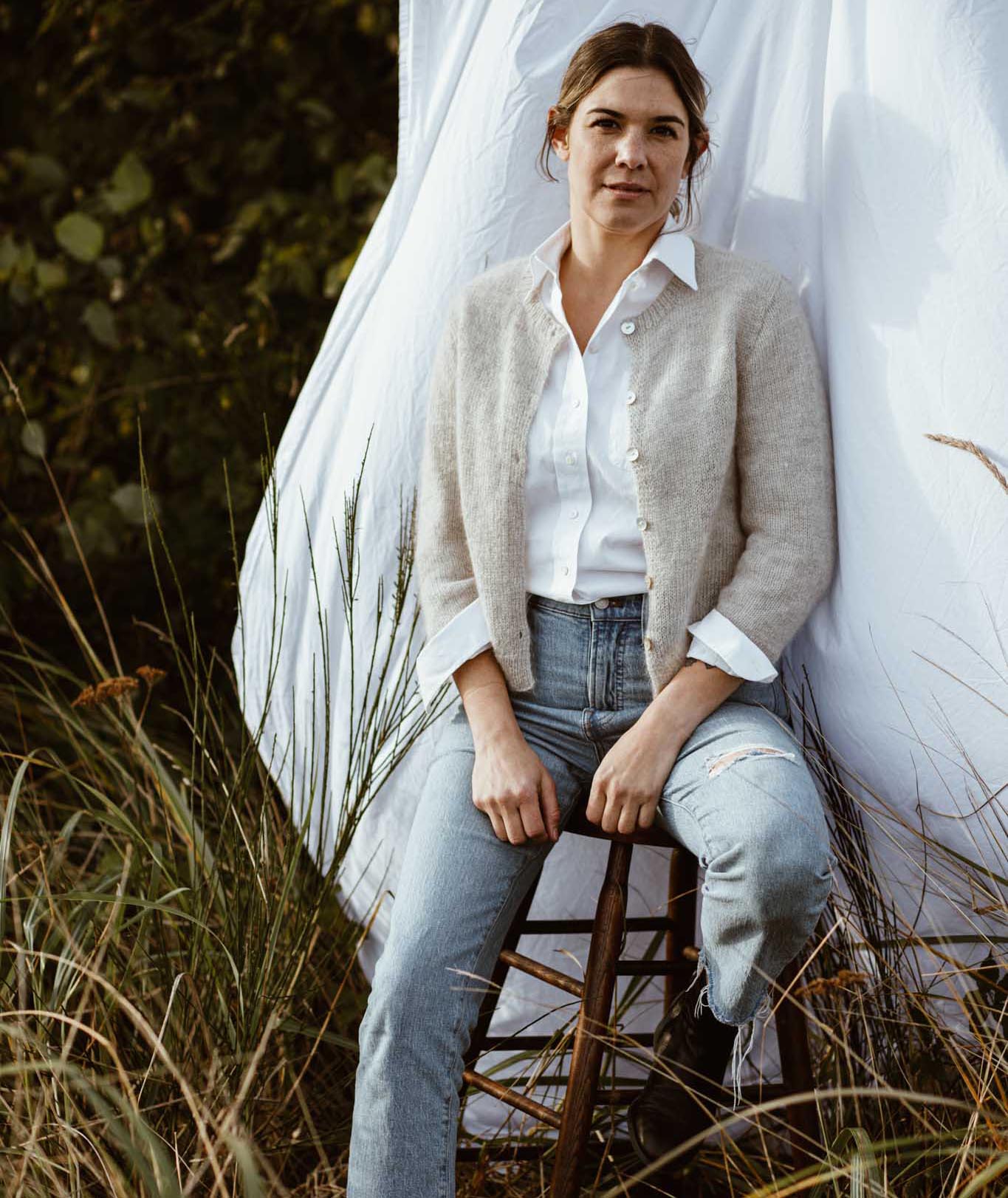 Quintessential Cardigan Using Isager Alpaca 1 and Silk Mohair