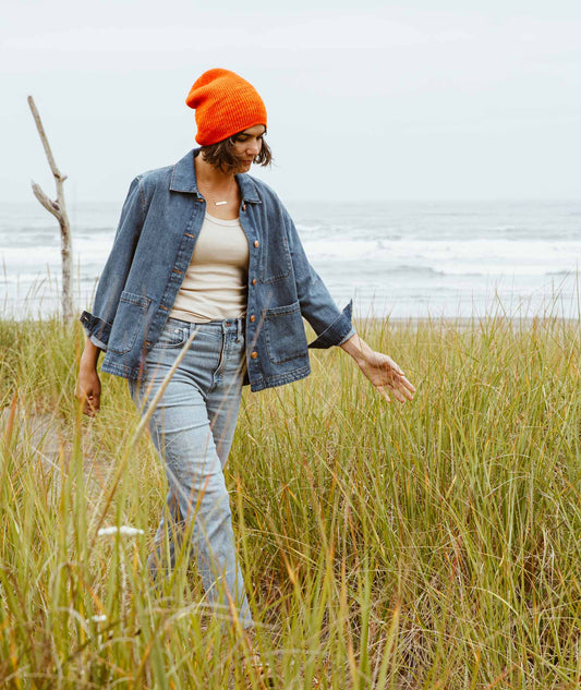 Ribbed Watch Cap & Beanie Using Camp Color CC Fingering
