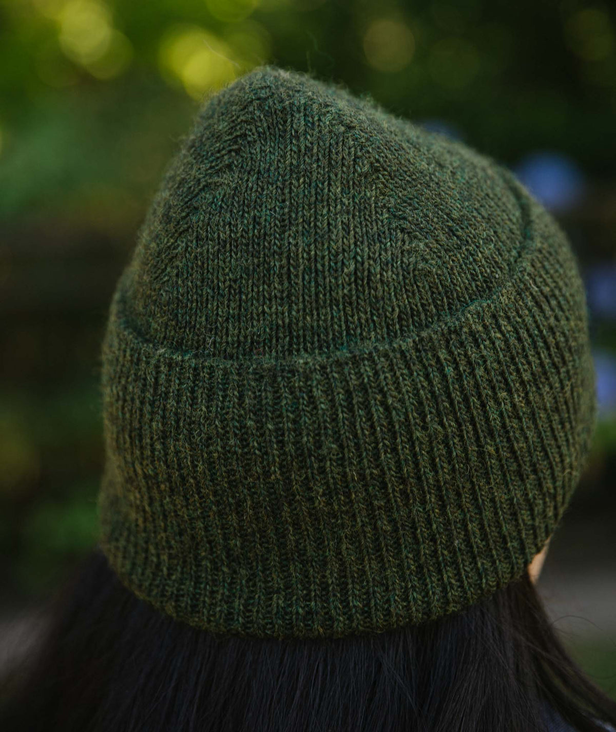 Ribbed Watch Cap Using Blue Sky Fibers Woolstok Light