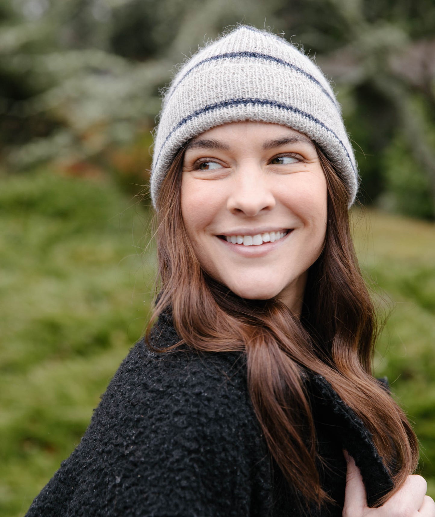 Ribbed Watch Cap: Striped Version Using Isager Alpaca 2