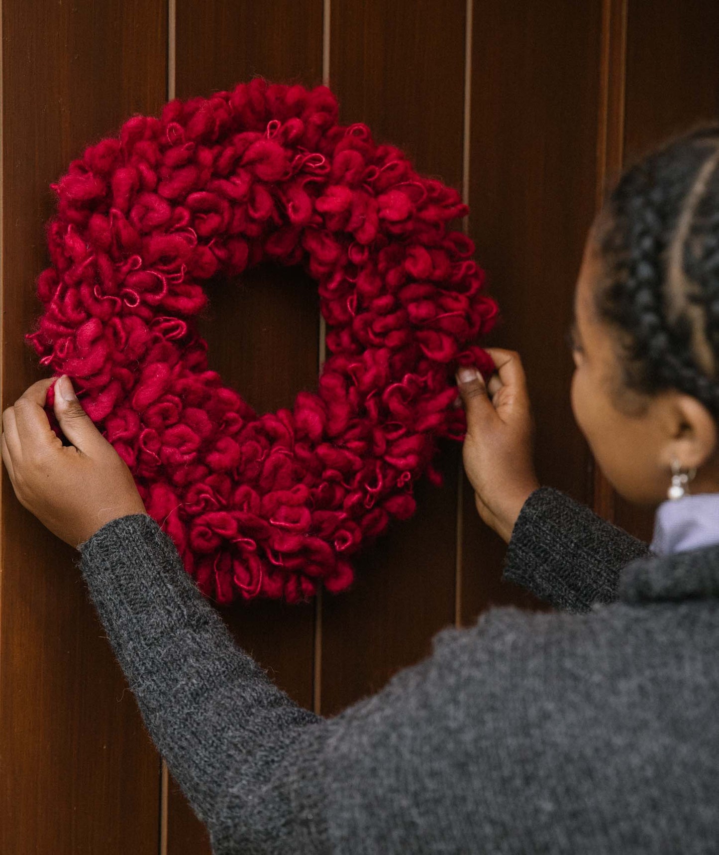 Woolly Wreath & Garland Using Fleece Artist Slubby Mix