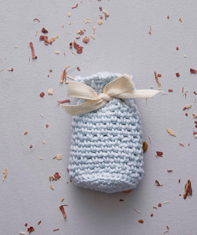 Crocheted Simple Sachet Using Rowan Handknit Cotton