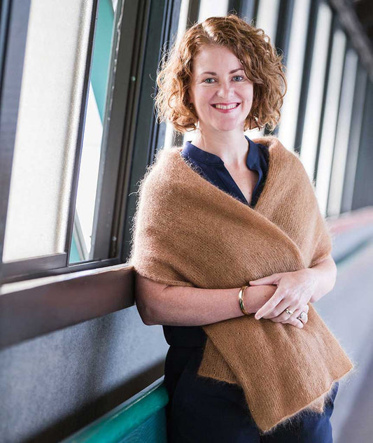 Alexandra's Airplane Scarf: Beaded Version Using Rowan Kidsilk Haze