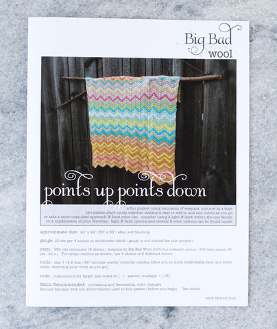 Points Up Points Down Blanket