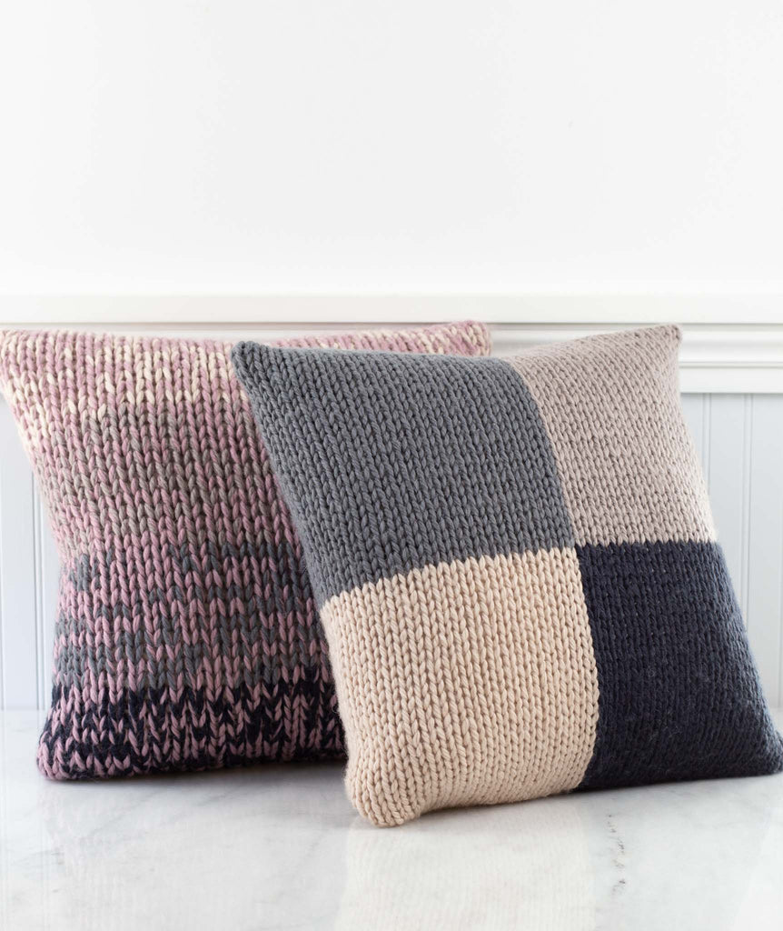 Pair of Big Pillows Using Rowan Big Wool – Churchmouse Yarns & Teas