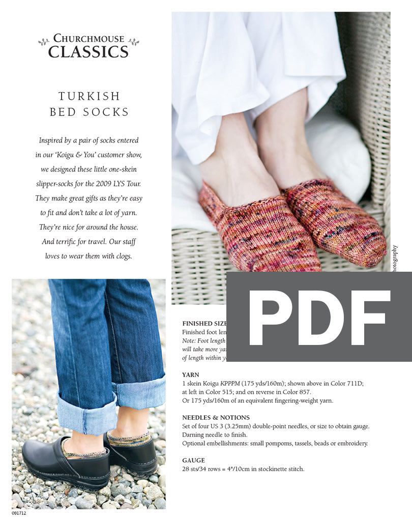 Turkish Bed Socks Using String Blossom