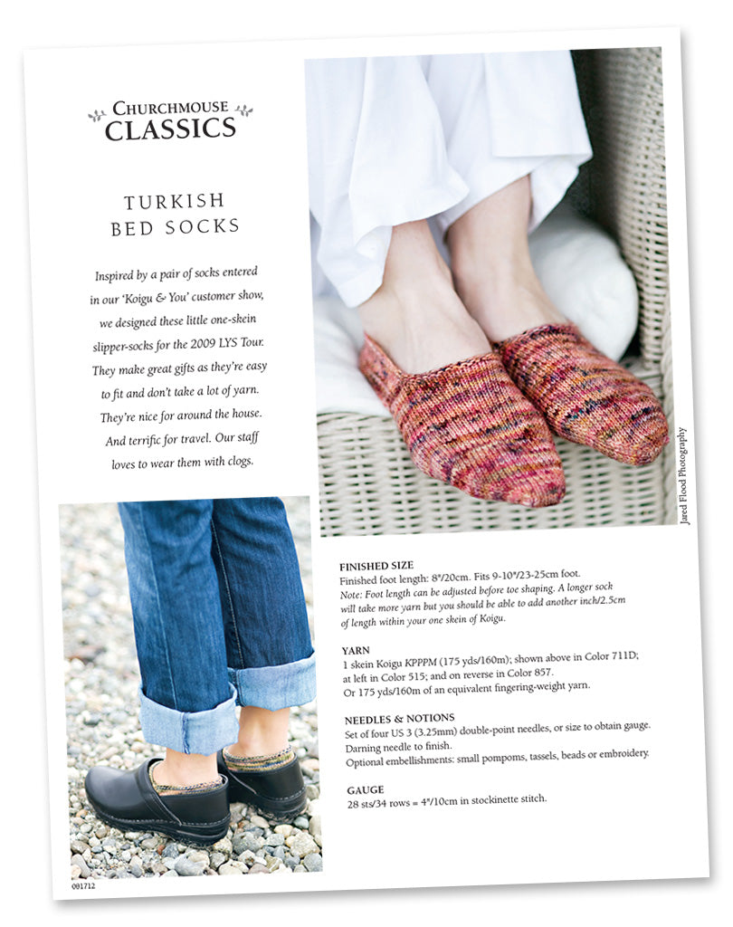 Turkish Bed Socks Using String Blossom