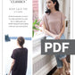 Boxy Lace Tee: Short Version Using Woolfolk Stra